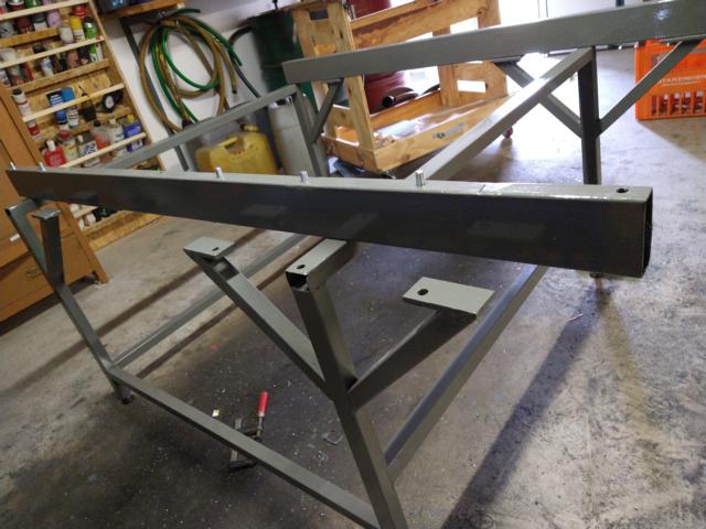 image of frame screwed to welded base