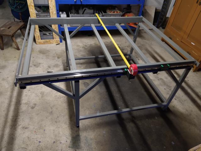 image of frame with mounted linear rail