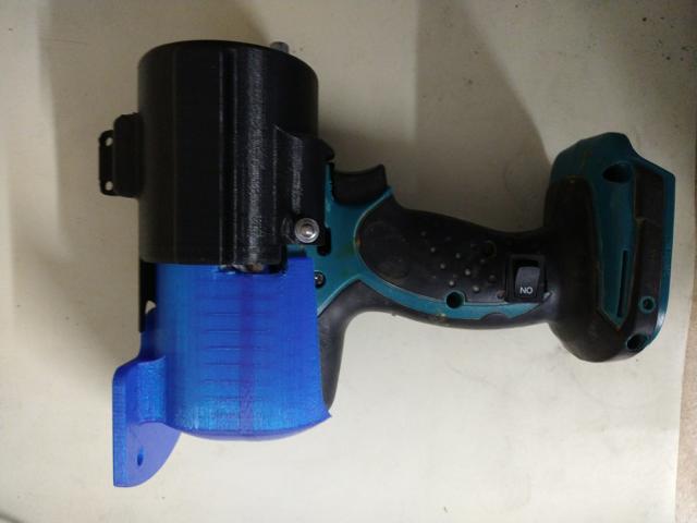 image of assembled air horn with 3d printed cover 